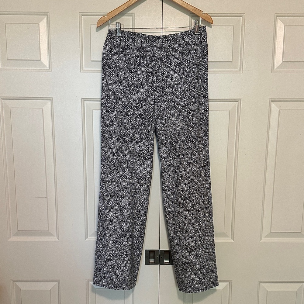 J.McLaughlin Catalina Cloth Black and White Patterned Pants-M
